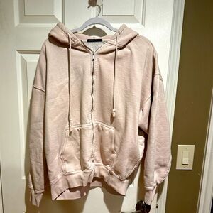 BRANDY MELVILLE Oversized Light Pink Christy hoodie - one size